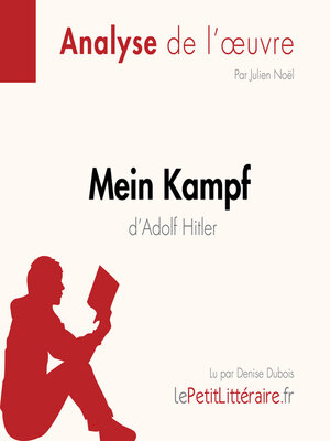 cover image of Mein Kampf d'Adolf Hitler (Fiche de lecture)